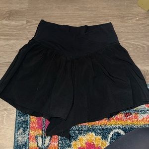 Black Aerie Real Me Crossover Flowy Short